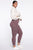 Curves Ahead High Rise Legging - Burgundy