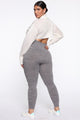 Curves Ahead High Rise Legging - Mocha