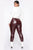 Teyana Leather-Like Leggings - Burgundy