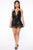 Sparks Fly Sequin Romper - Black