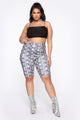 Never A Snake Biker Short - Grey
