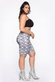 Never A Snake Biker Short - Grey