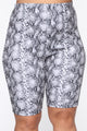 Never A Snake Biker Short - Grey
