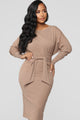 Never Too Soft Dress - Taupe