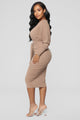 Never Too Soft Dress - Taupe