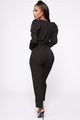 Mila Puff Sleeve Jumpsuit - Black