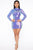 Disco Doll Sequin Mini Dress - Purple/combo