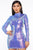 Disco Doll Sequin Mini Dress - Purple/combo