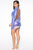 Disco Doll Sequin Mini Dress - Purple/combo
