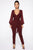 All About Me Balloon Sleeve Jumpsuit - Burgundy