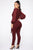 All About Me Balloon Sleeve Jumpsuit - Burgundy