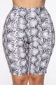 Never A Snake Biker Short - Grey