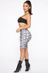 Never A Snake Biker Short - Grey