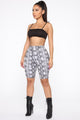 Never A Snake Biker Short - Grey