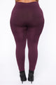 Smooth It Out High Rise Legging - Plum