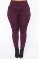Smooth It Out High Rise Legging - Plum