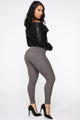 Curves Ahead High Rise Legging - Mocha