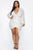Center Stage Sequin Mini Dress - White/Silver