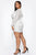 Center Stage Sequin Mini Dress - White/Silver