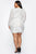 Center Stage Sequin Mini Dress - White/Silver