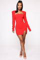 Decision Maker Mini Dress - Red