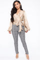 Don't Plaid With Me Pant - Black/White