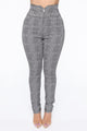 Don't Plaid With Me Pant - Black/White