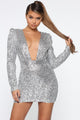 Me Without You Sequin Dress - Silver