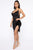 Bad Girls Club Velvet Midi Dress - Black