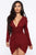Raquel Ruched Midi Dress - Burgundy