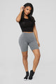 Brooke Biker Shorts - Grey