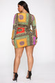 It's All On Fleek Mini Dress - Multi Color