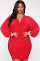 Set The Mood Mini Dress - Red