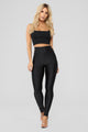 Focus On Me Ruched Leggings - Black
