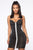 Rhine Or Die Ruched Mini Dress - Black