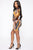 Lets Get Lost Mini Dress - Blue/Mustard
