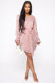 Glimmer Of Light Sequin Mini Dress - RoseGold