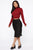 Runway All Day Satin Midi Skirt - Black