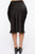 Runway All Day Satin Midi Skirt - Black