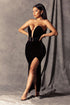 Down For You Velvet Maxi Dress - Black