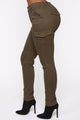 Call It Quits Cargo Pants - Olive