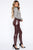 Teyana Leather-Like Leggings - Burgundy