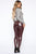 Teyana Leather-Like Leggings - Burgundy
