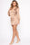 Branch Out Satin Mini Dress - Taupe