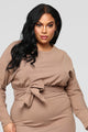 Never Too Soft Dress - Taupe
