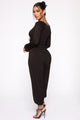 Easy Breeze Long Sleeve Jumpsuit - Black