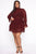 Sweet Like Me Mini Dress - Burgundy