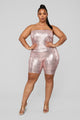 Birthday Bash Sequin Romper - Pink