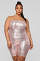 Birthday Bash Sequin Romper - Pink