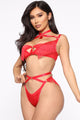 With No Regrets Fringe 2 Piece Set - Red